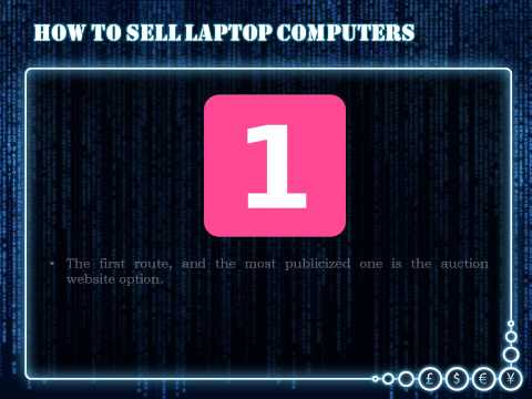 how to sell old laptop