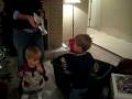 Daddy and Aidan Decorating the Tree
