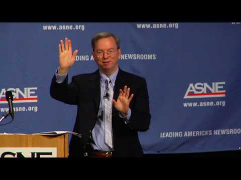 Eric Schmidt op de ASNE NewsNow 2010