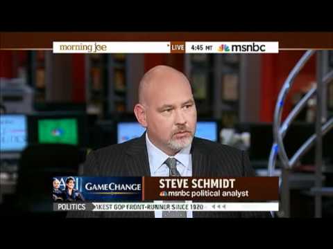 palin - Former McCain senior campaign strategist Steve Schmidt on Morning Joe (MSNBC), March 12, 2012 READ MORE: http://politicalgates.blogspot.com/