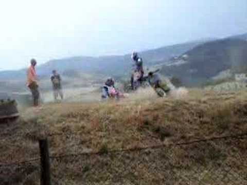 vespa cross predella jump crash accident