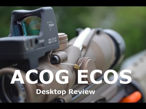 acog - This is a desktop review of my ACOG ECOS System which is a combination of the TA31 4X32 Scope with dual green illumination and the Trijicon RMR (Ruggedized M...
