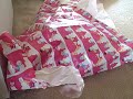 A kitten and wrapping paper