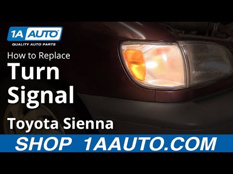 How To Install Replace Parking Turn Signal Light Replacement Toyota Sienna 98-03 1AAuto.com