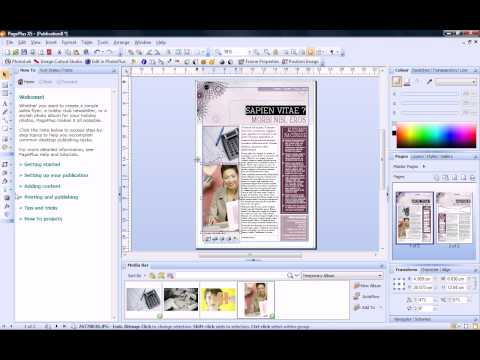 Serif PagePlus X5 Tutorial - Quick Start