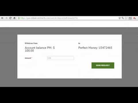GSA Online Investments. Withdraw.