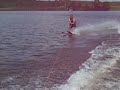 This is Ben water skiing on the lake on July 13th, 2008.