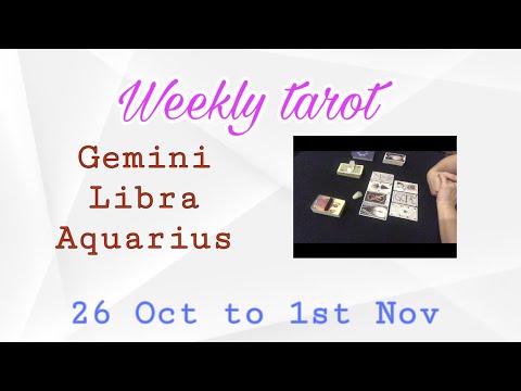 Gemini,libra,Aquarius; Hindi Urdu tarot:ye hefta kaisa rehy ga:26th Oct to 1st Nov 2020