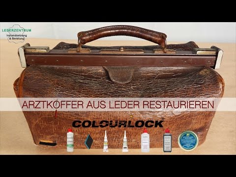 Arztkoffer aus Leder restaurieren - www.lederzentrum.de