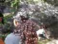 Cristina Giselle and me sliding down a ghetto slide