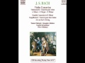 Johan Sebastian Bach: Andante, Concerto For Violin And Strings In A Minor, BWV 1041