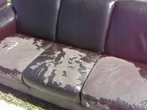 how to repair peeling leather couch