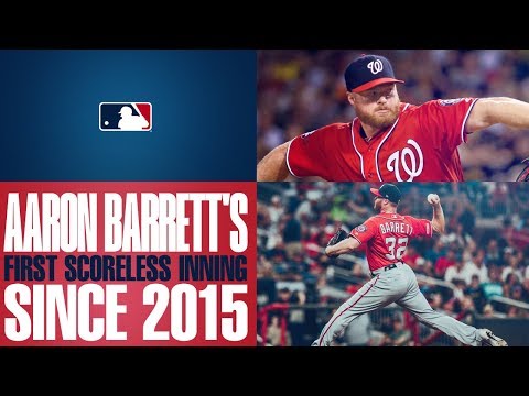 Video: Barrett returns, pitches scoreless frame