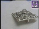 Silver Rainbow moon stone pedant India