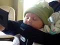 Annika in Baby Bjorn with Ryan, Nov 16th