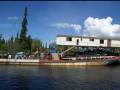 Paddleboating down the Chena River
