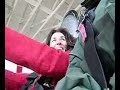 Galina drives a go-kart for the first time Galina drives a go-kart for the first time