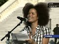 More at www.inlookout.com Staceyann Chin speaks at the National Equality March rally.