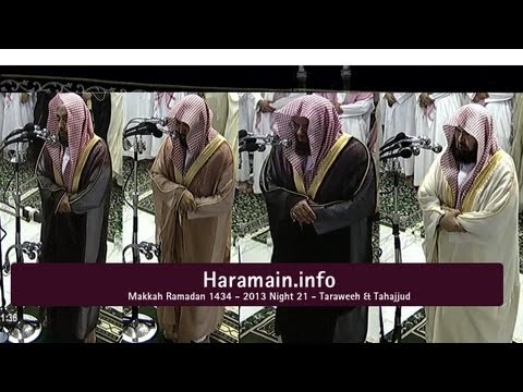taraweeh - Ramadan 2013 - 1434 Please visit our website www.haramain.info for more information regarding the video.