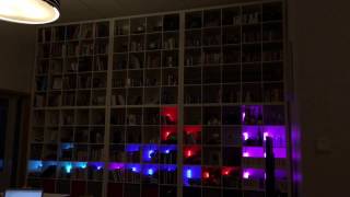Un tetris dans une bibliotheque