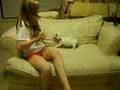playing w/ lil doggie!