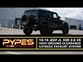 Pypes HGC Exhaust System w/ Race PRO Muffler (Part Number: SJJ25R) Pypes HGC Exhaust System w/ Race PRO Muffler - JL 4Dr 3.6L