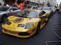 dont forget to watch my other vids comming soon of all the cars leaving pall mall!i was right at the start line and got a fantastic view !there was bugatti veyron 3 carrera gt'smaxes jagmasses of lambos: murcielagos and gallardos (like xibit's)ferrari enzopagani zondamaserati quatraportemercedes mc lauren loads of carreras, 360s and f430s as you can imagine,briefly, it was amazing !