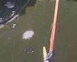 Flying kite with videocamera - The city park seen from above