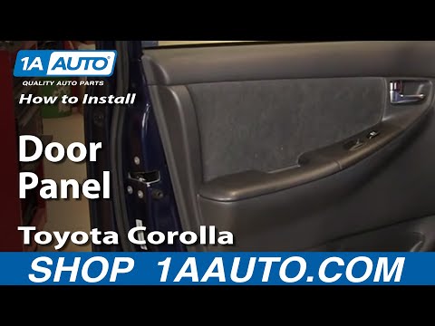 How To Install Replace Door Panel Toyota Corolla 03-08 1AAuto.com