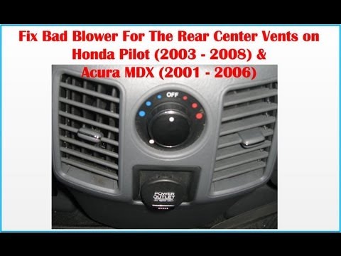 how to remove acura mdx air vent