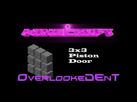 how to make a 3x3 piston door