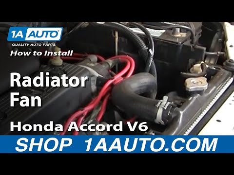 How To Install Replace Radiator Fan Honda Accord V6 94-97 1AAuto.com