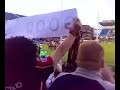 Lesley Vainikolo thanks the Bradford fans. Lesley Vainikolo thanks the Bradford fans.