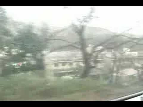 陸羽東線 鳴子温泉 鳴子御殿 車窓