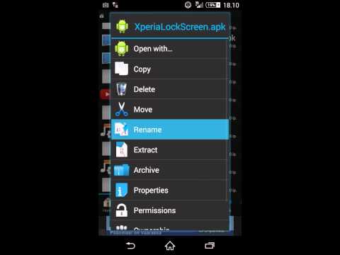 how to set lock screen on xperia z