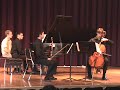 played by cristian valenzuela on piano, jimmy liu on violin, and abe katzen on cello. cornell university.
