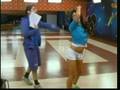Ensayando con Jackie en la duela