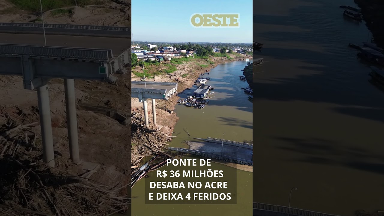 Ponte De R$ 36 Milhões Desaba No Acre E Deixa 4 Feridos