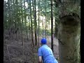 Disc Golf crazy putt through tight trees