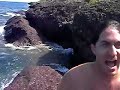 Devils Washtub jump - Lake Superior Devils Washtub jump - Lake Superior