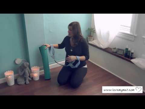 how to fasten a yoga strap