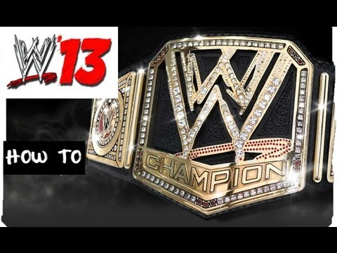 how to create a belt in wwe 13 ps3