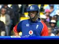 Chris Tremlett hits a huge six against India in an ODI