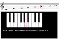 Teclado piano Clave de sol - G clef