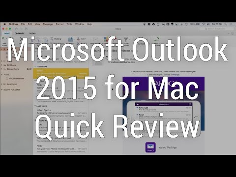 Microsoft Outlook for Mac 2015 (NEW RELEASE) - Quick Review