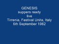 genesis- suppers ready (live) part 1