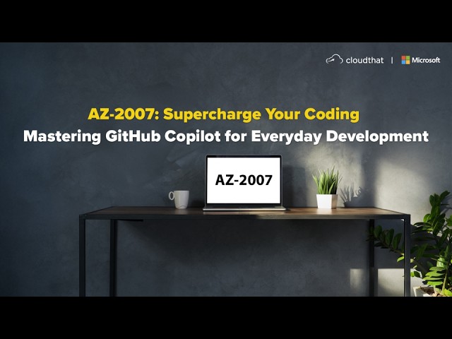 Unlock the power of AI-assisted development with the official Microsoft AZ-2007 course focused on GitHub Copilot. In this session, you’ll learn how to use Copilot as an intelligent coding partner to write better code faster, automate repetitive tasks, and boost your daily productivity across real-world development scenarios.

Whether you're a developer, student, or IT professional, AZ-2007 equips you with the practical skills needed to integrate AI into your coding workflow confidently.

What you’ll learn in AZ-2007:
✅ Introduction to GitHub Copilot and AI-assisted coding
✅ Setting up Copilot in Visual Studio Code and other IDEs
✅ Writing code efficiently using natural language prompts
✅ Generating functions, classes, tests, and documentation
✅ Debugging, refactoring, and optimizing code with AI
✅ Best practices for responsible and effective Copilot usage

Why GitHub Copilot?
Copilot helps you focus on solving problems instead of writing boilerplate code — making development faster, smarter, and more enjoyable.

If this video helped you:
✔️ Like the video
✔️ Subscribe for more tech courses
✔️ Share with fellow developers
✔️ Ask your questions in the comments

#AZ-2007 #AZ-2007: Accelerate app development by using GitHub Copilot #AZ 2007 course #AZ 2007 training #AZ 2007 certification