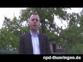 Wahlkampfauftakt der NPD Thüringen gegen Überfremdung