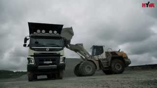 Volvo FMX 10x6 giant tipper in the mine
