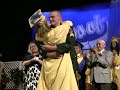 Desirae Clement of Lowell gets a surprise when her brother, US Army SGT Dennis Clement, shows up early from Iraq to present her diploma at Greater Lowell Tech graduation.